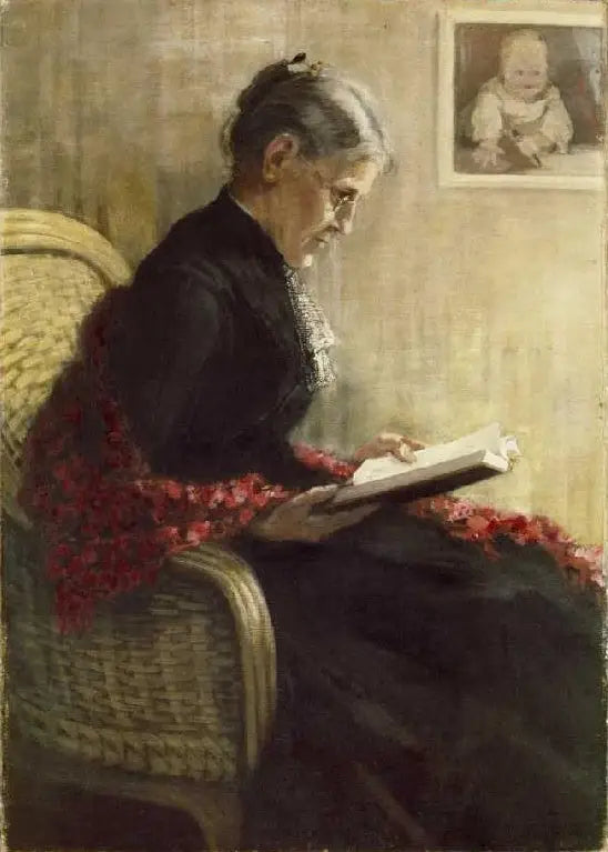 Reproduction du tableau « Portrait de la mère - Franz Marc » par Alpha Reproduction en peinture à l’huile