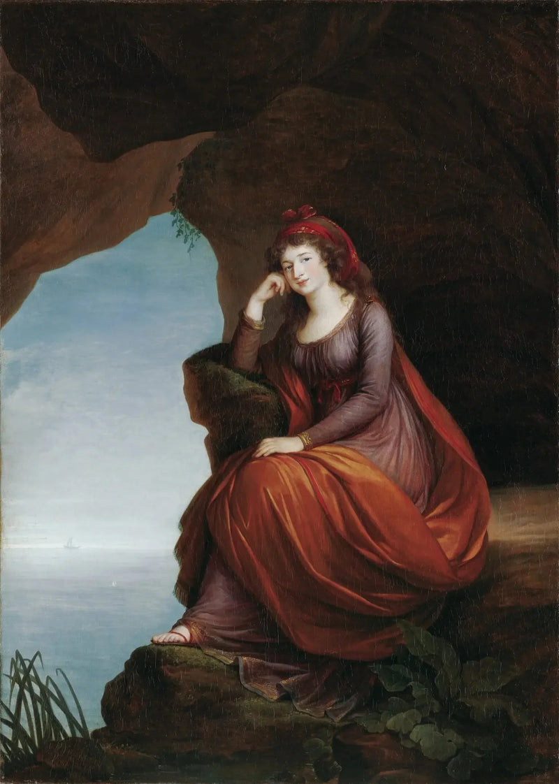 Portrait de la princesse Hermenegilde von Esterházy (1769-1845), née Liechtenstein, en Ariane à Naxos - Élisabeth Vigée Le Brun