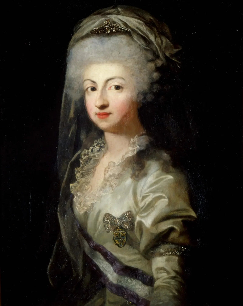 Portrait de la princesse Marie-Caroline de Bourbon avec diadème - Anton Graff