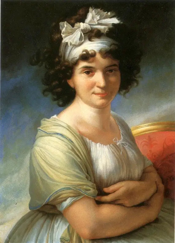 Portrait de la princesse Vlaminska (chanteuse Cotelini ?). - Élisabeth Vigée Le Brun image 1 reproduction artisanale de tableau