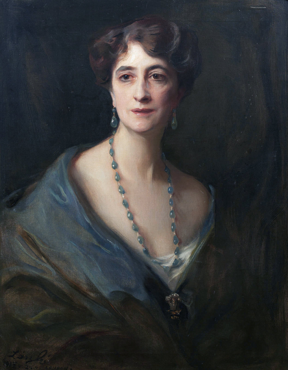Portrait de Lady Byng, née Marie Evelyn Moreton - Philip de László image 1 reproduction artisanale de tableau