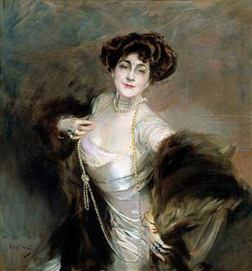 Portrait de Lady Diaz Albertini - Giovanni Boldini