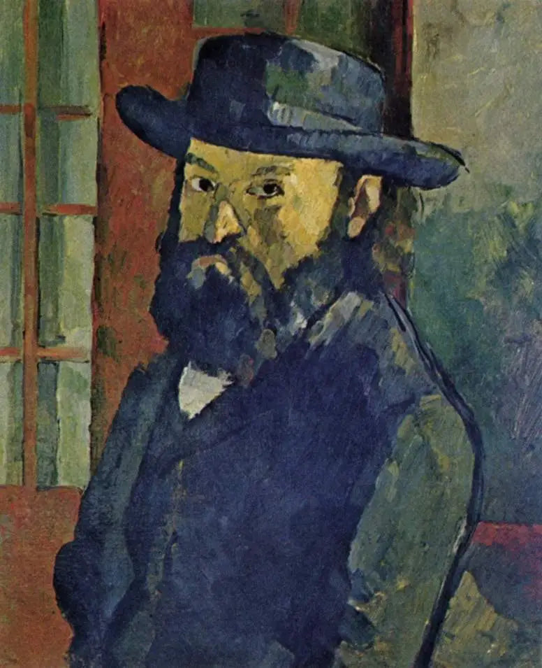 Portrait de l'artiste au chapeau à large bord - Paul Cézanne