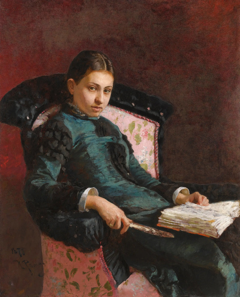 Portrait de l'épouse de l'artiste, Vera Repin