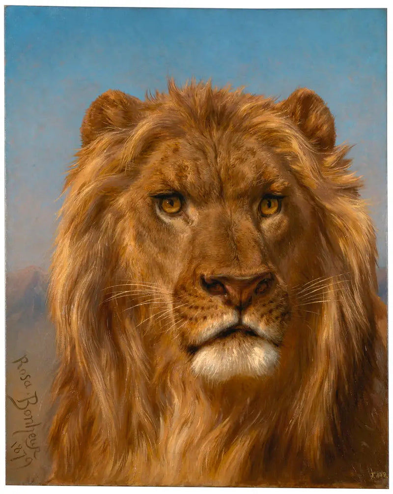 portrait de lion - Rosa Bonheur