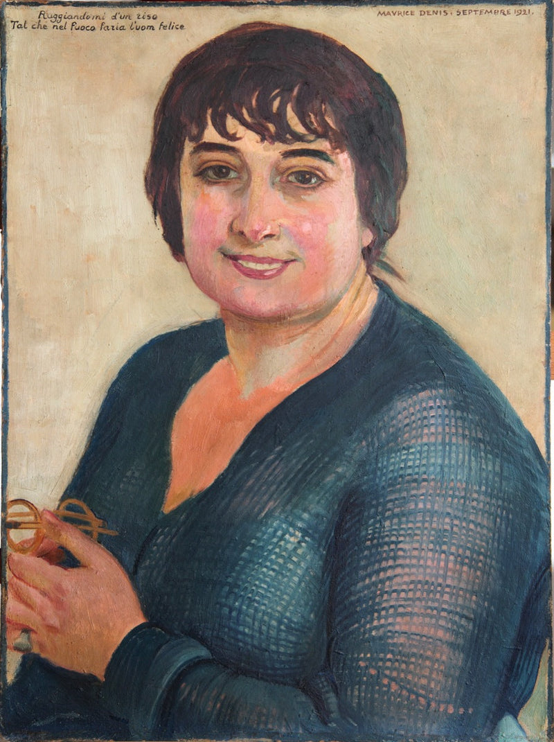 Portrait de Lisbeth en bleu - Maurice Denis