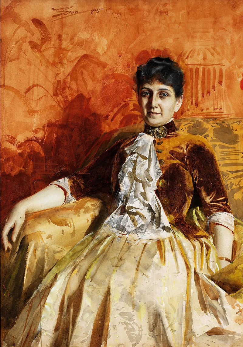 Portrait de Lisen Lamm - Anders Zorn