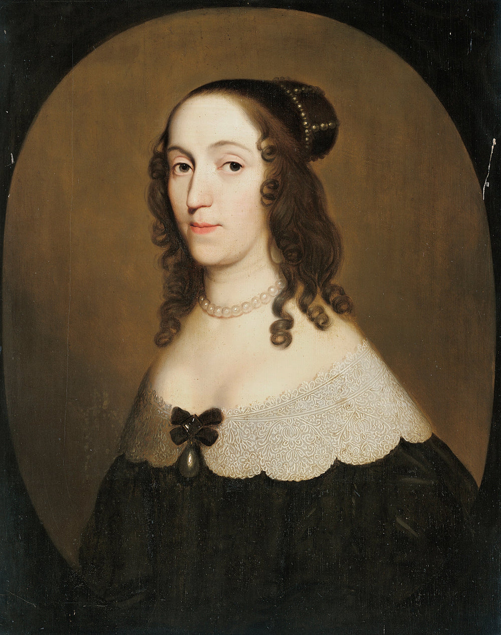 Portrait de Louise Christina (1606-1669) comtesse de Solms-Braunfels - Gerrit van Honthorst - Alpha Reproduction