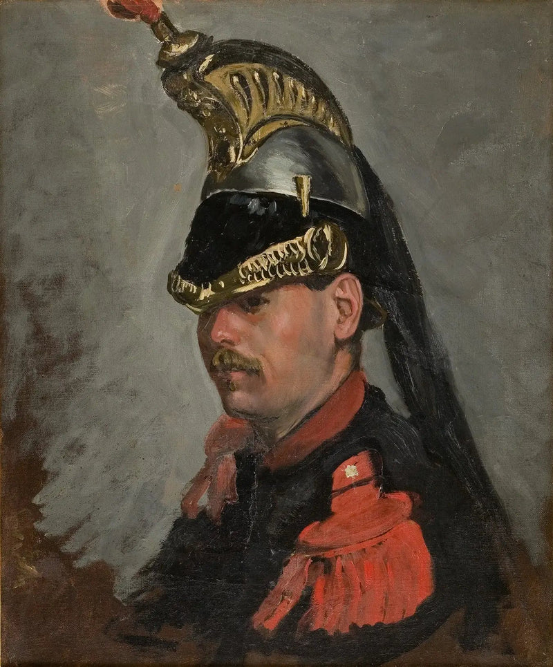 Portrait de M. Alphonse Tissié en cuirassier - Frédéric Bazille