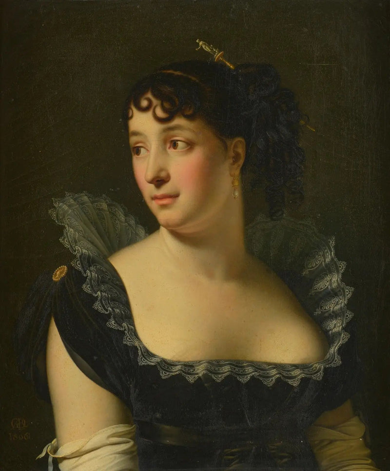 Portrait de Madame Bertin de Veaux en buste - Anne-Louis Girodet