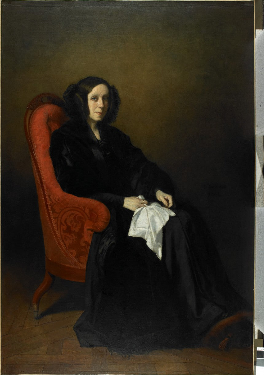 Portrait de Madame Poullain-Dumesnil - Thomas Couture image 1 reproduction de peinture à l’huile