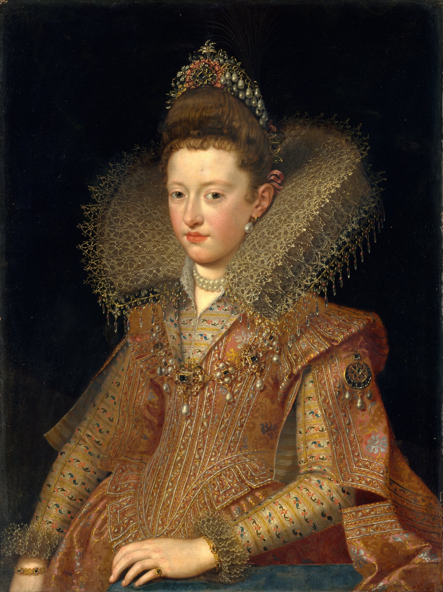 Portrait de Marguerite de Gonzague (1591-1632), princesse de Mantoue - Frans Pourbus the Younger