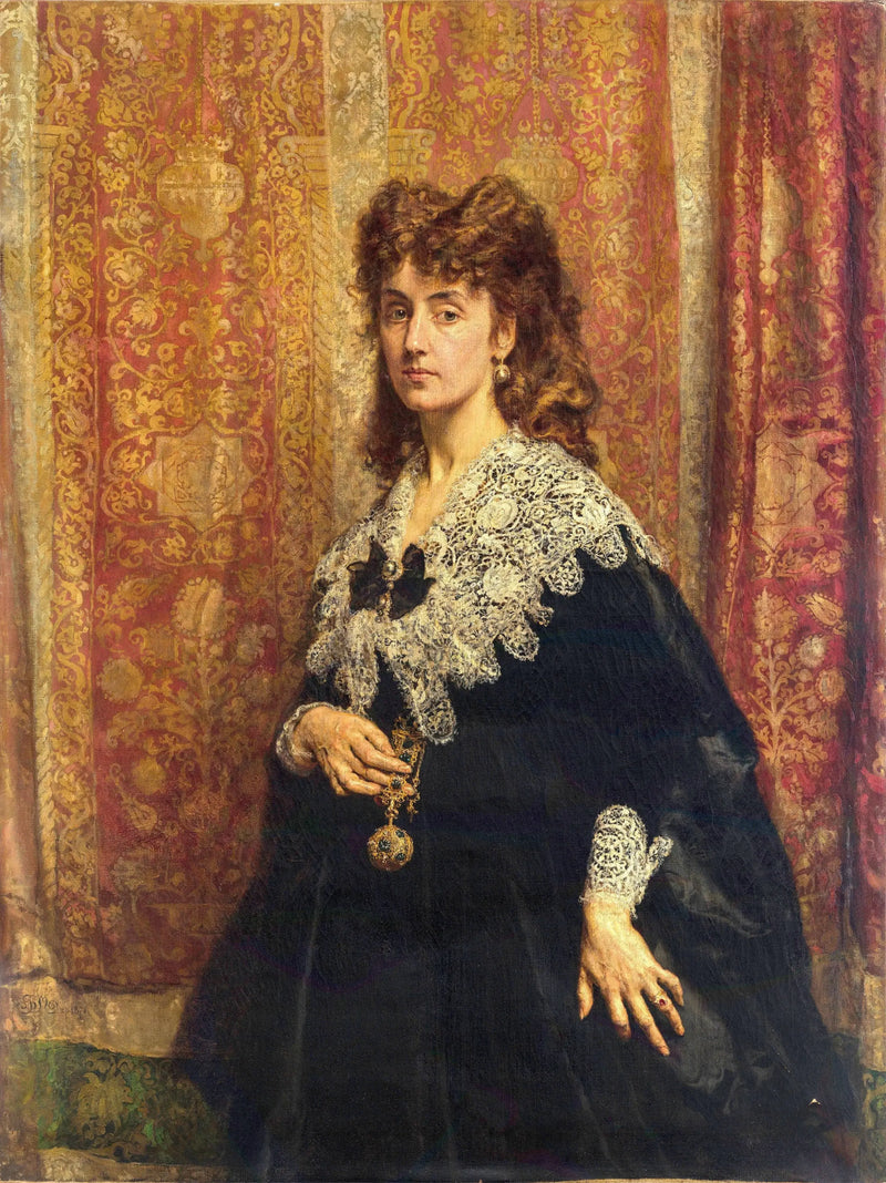 Portrait de Maria Pusłowska (1845-1926) - Jan Matejko
