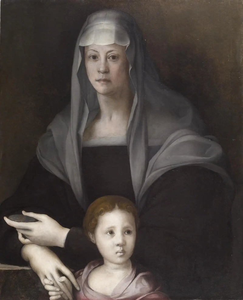 Portrait de Maria Salviati de Médicis avec Giulia de Médicis - Pontormo