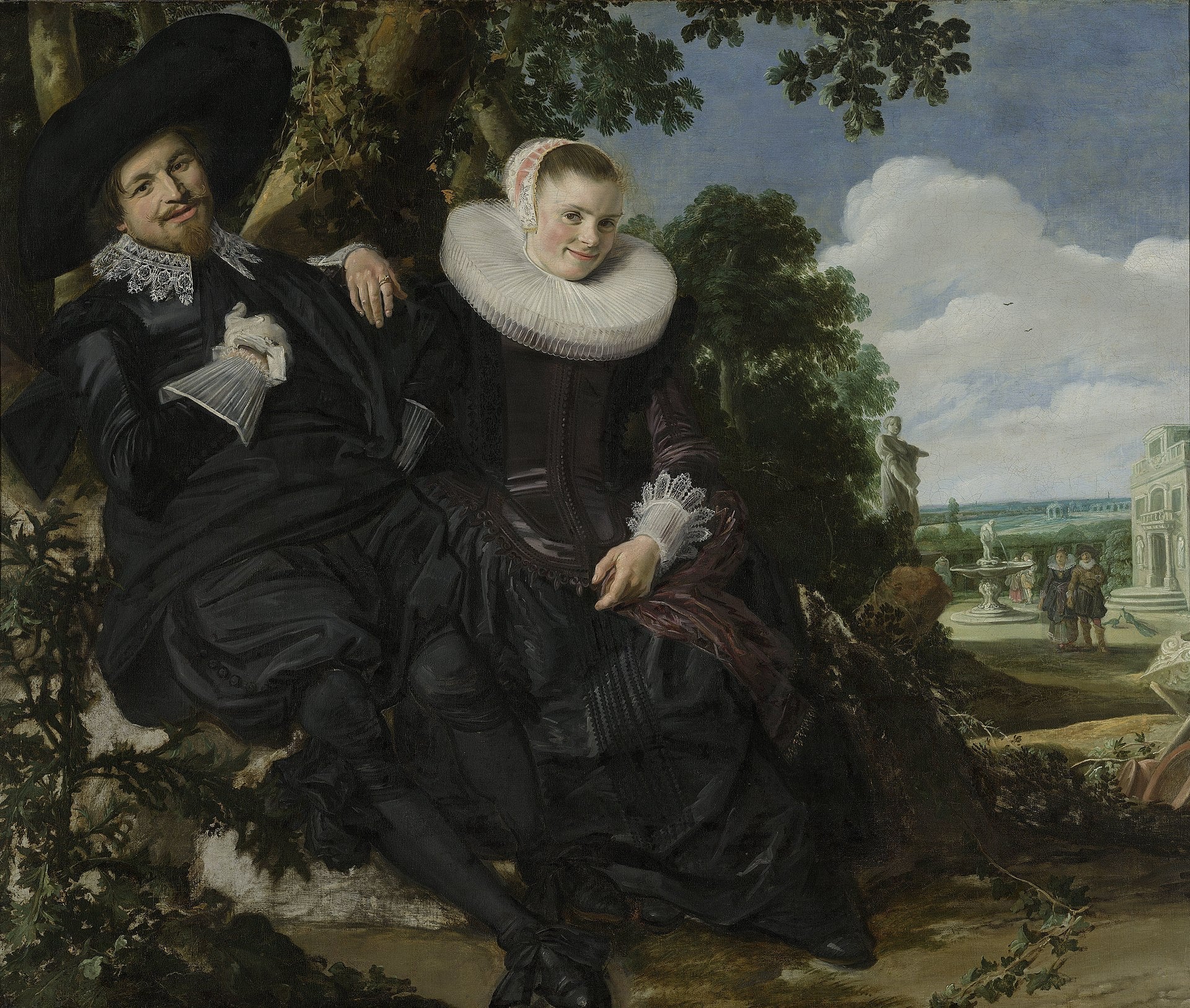 Portrait de mariage probable d'Isaac Massa et Beatrix van der Laen - Frans Hals