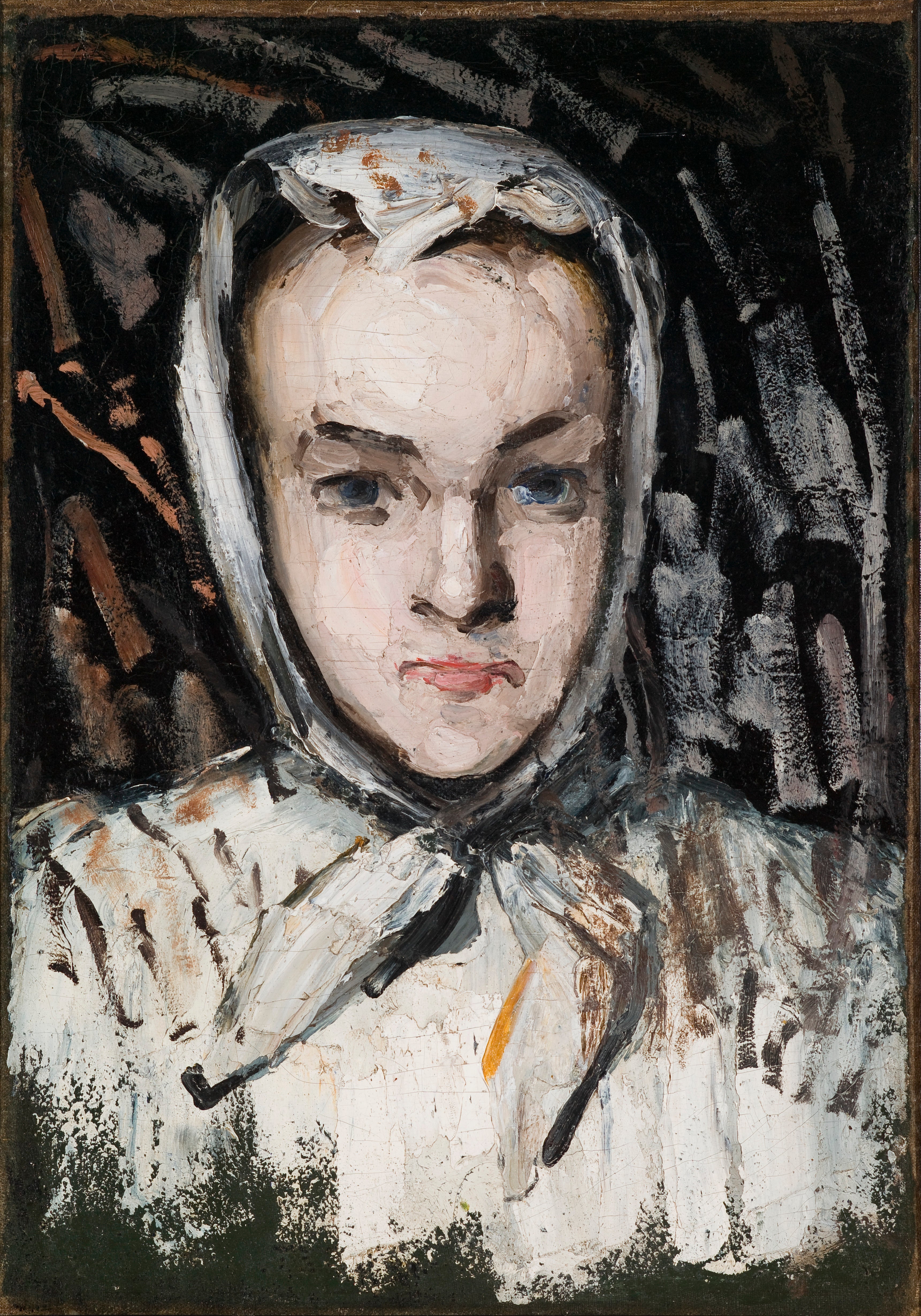 Reproduction du tableau « Portrait de Marie Cézanne, sœur de l'artiste - Paul Cézanne » par Alpha Reproduction en peinture à l’huile