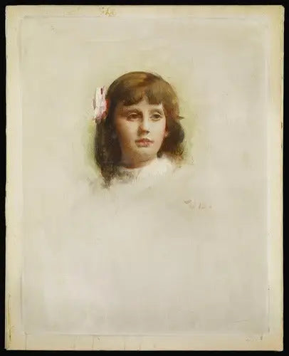 Portrait de Marie-Charlotte Madier-Trélat enfant - Léon Bonnat