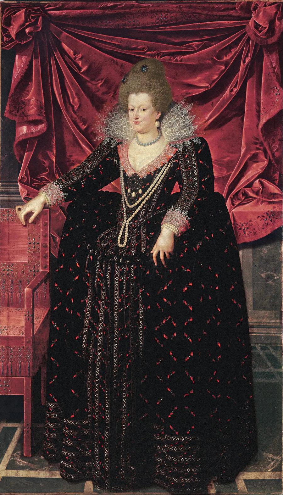 Portrait de Marie de Médicis - Frans Pourbus the Younger