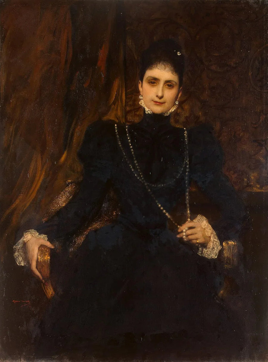 Portrait de Marina Derviz - Jean-Joseph Benjamin-Constant