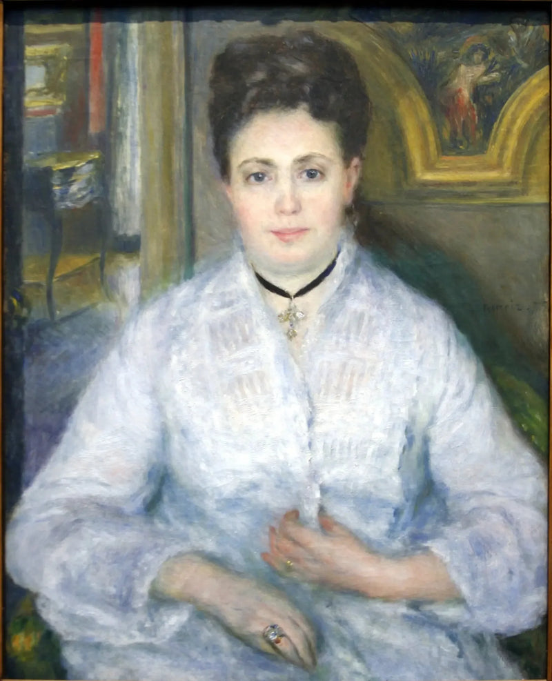 Portrait de Mme Chocquet en blanc - Pierre-Auguste Renoir