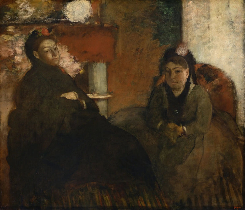 Portrait de Mme Lisle et Mme Loubens - Edgar Degas