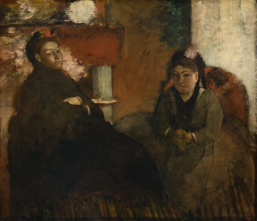 Portrait de Mme Lisle et Mme Loubens - Edgar Degas