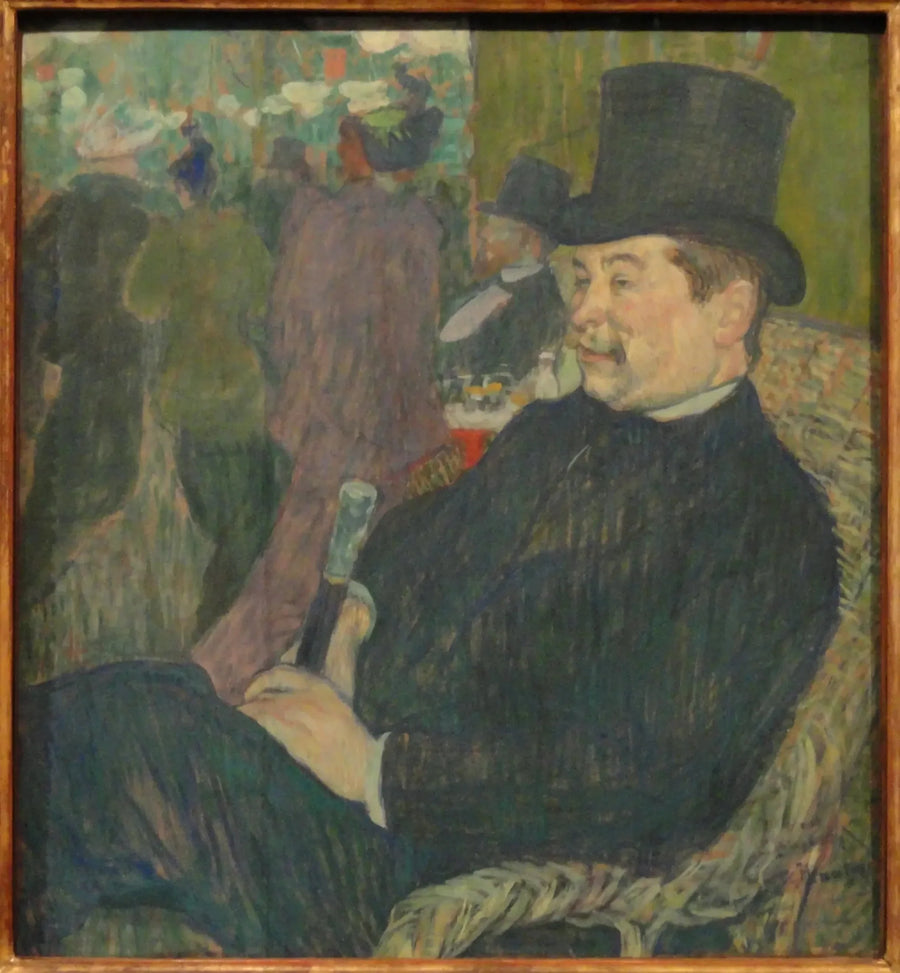 Portrait de Monsieur Delaporte au Jardin de Paris - Henri de Toulouse-Lautrec