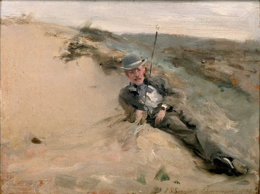 Portrait de Ralph Curtis sur la plage de Scheveningen - John Singer Sargent