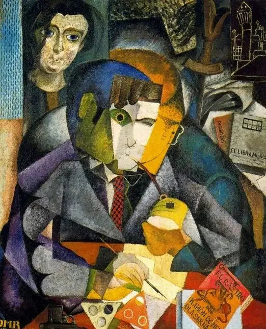 Portrait de Ramón Gómez de la Serna - Diego Rivera