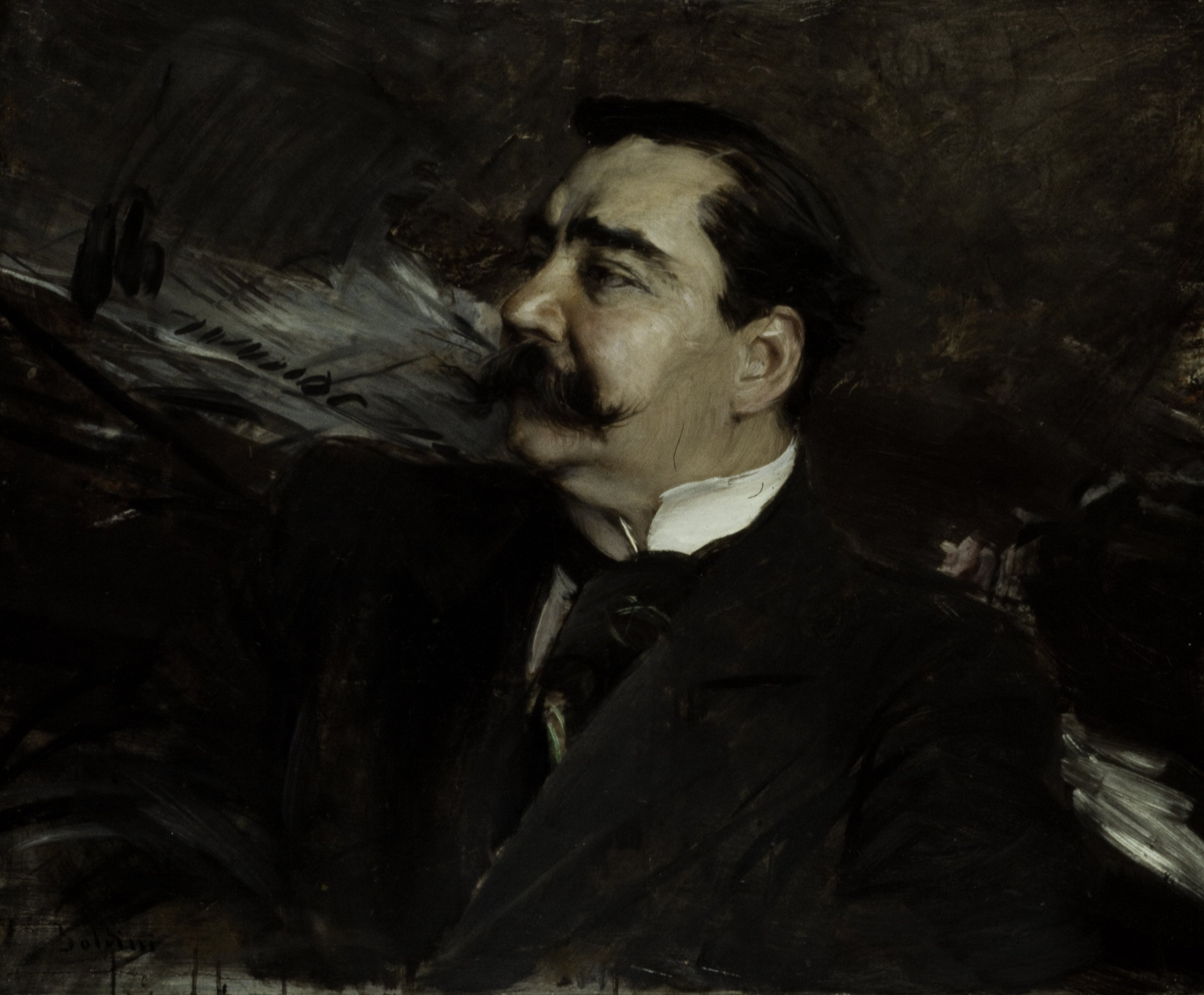 Portrait de Ruggiero Leoncavallo, 1858-1919 - Giovanni Boldini