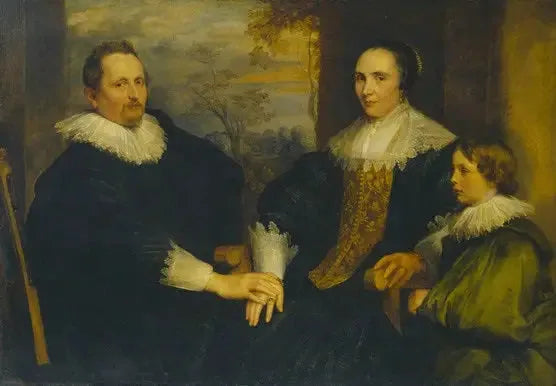 Portrait de Sebastiaan Leerse, de sa femme et de son fils - Antoine van Dyck