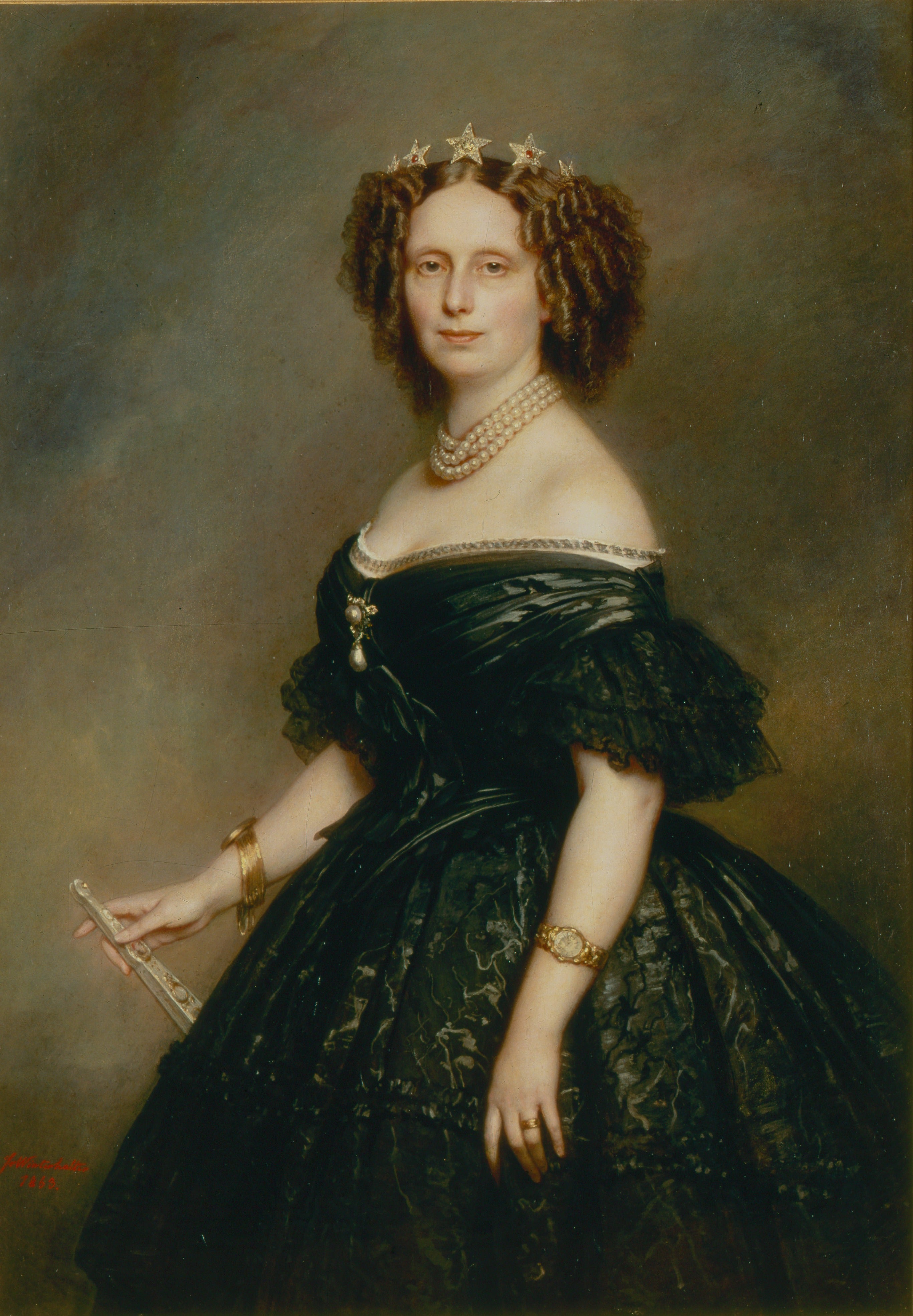 Portrait de Sophie de Wurtemberg (1818–1877), reine des Pays-Bas - Franz Xaver Winterhalter