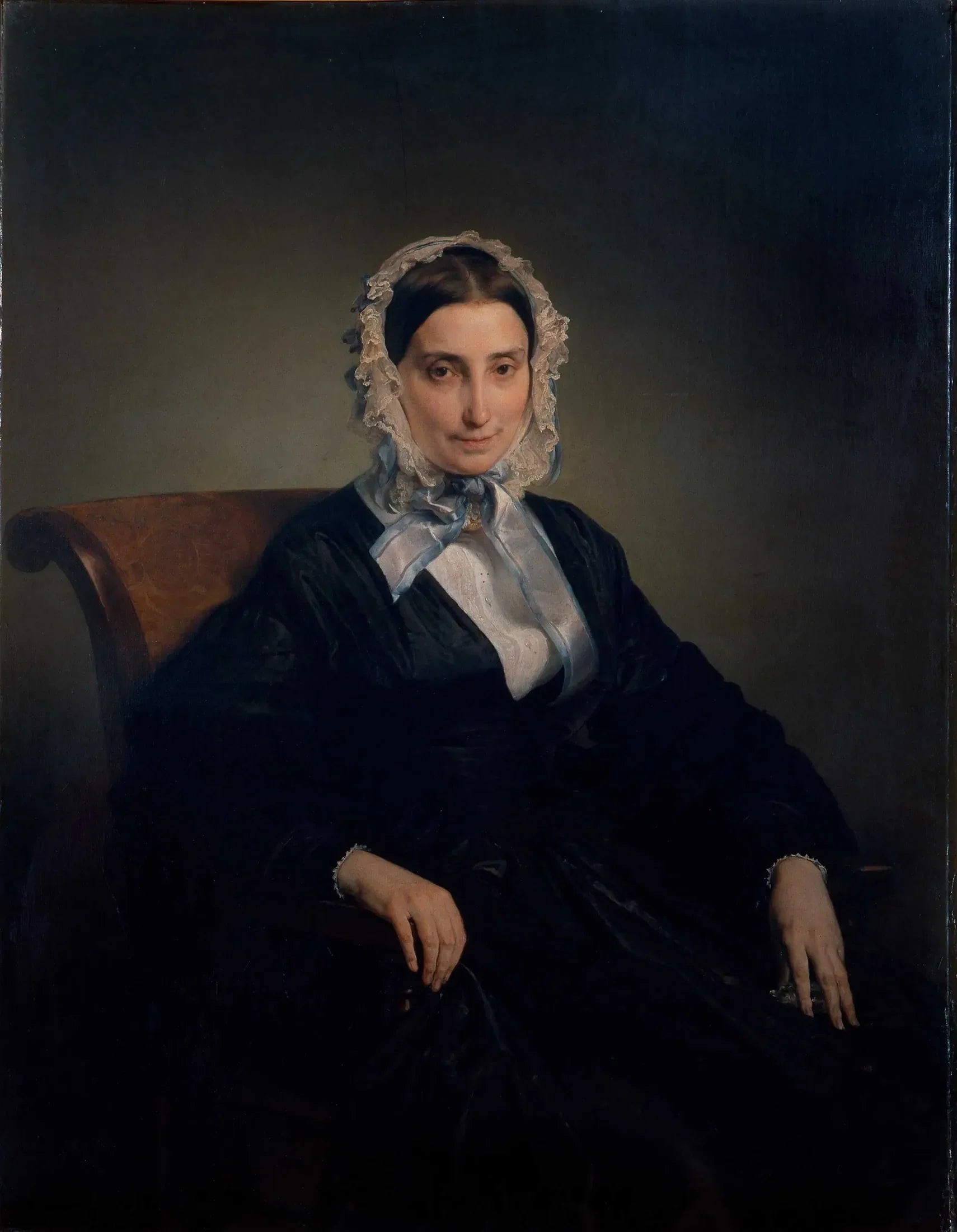 Portrait de Teresa Manzoni Stampa Borri - Francesco Hayez image 1 copie de tableau peinte à la main