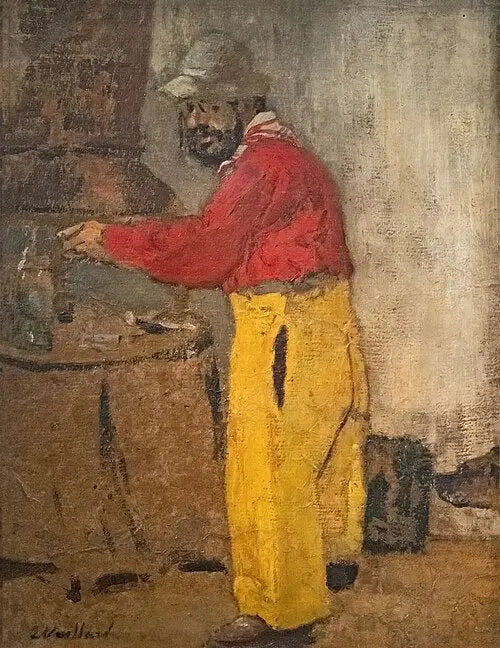 Portrait de Toulouse Lautrec à Villeneuve-sur-Yonne chez les Natanson - Édouard Vuillard - Alpha Reproduction