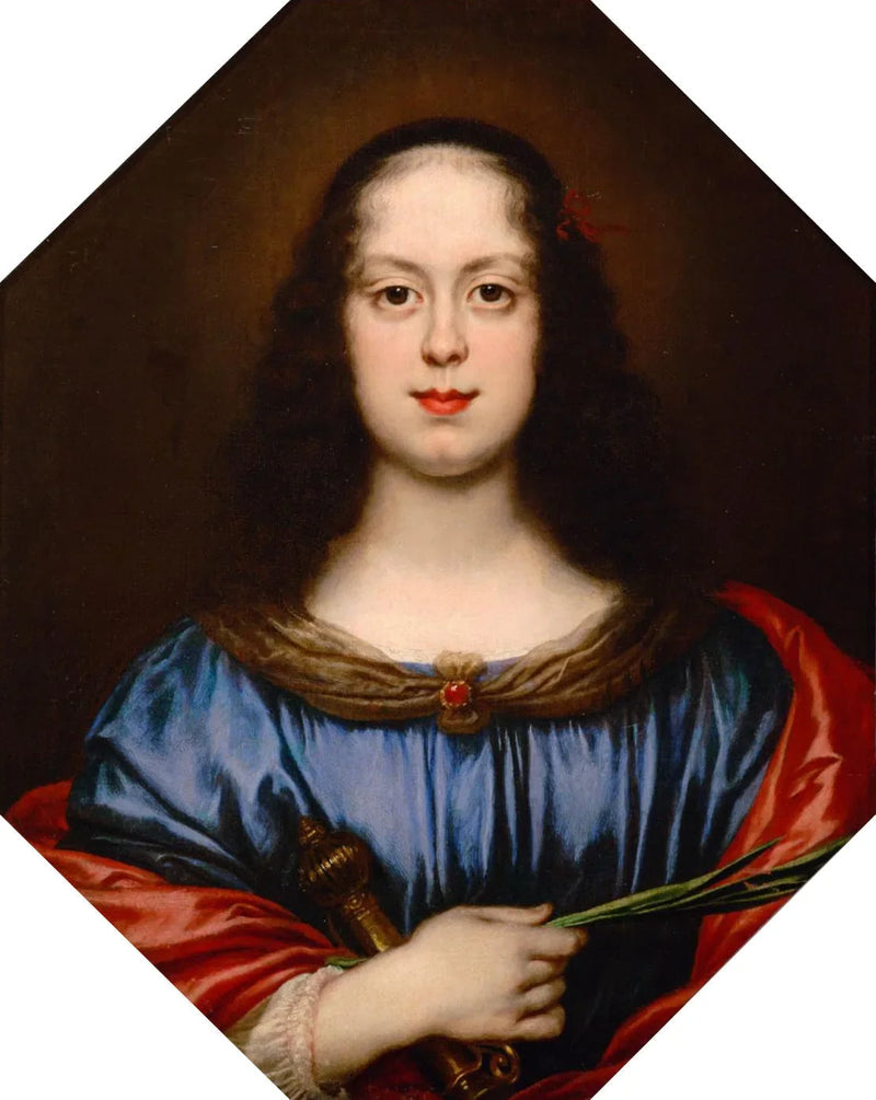 Portrait de Vittoria della Rovere (1622-1694) en Sainte Catherine - Carlo Dolci