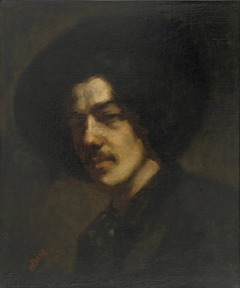 Portrait de Whistler avec chapeau - James Abbott McNeill Whistler