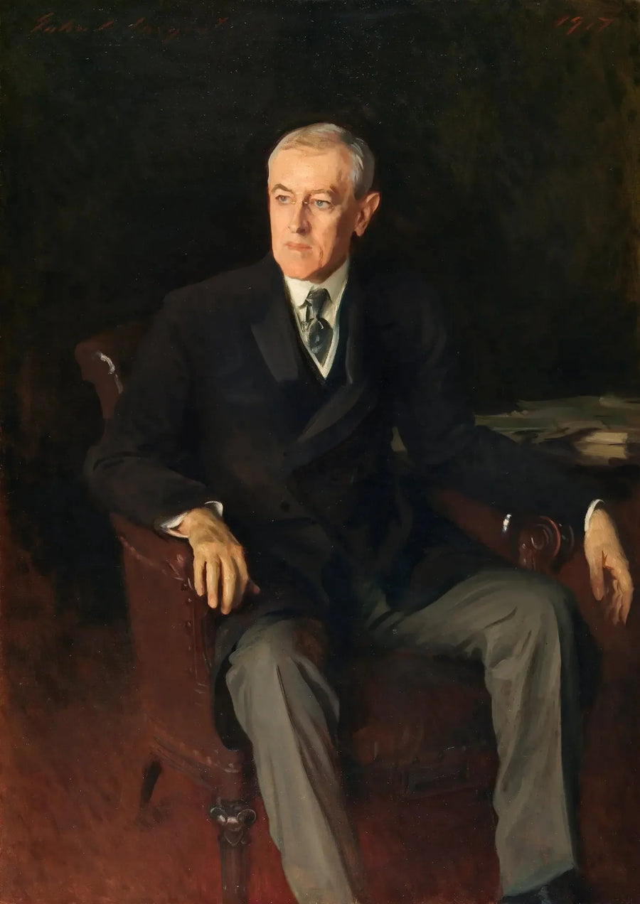 Portrait de Woodrow Wilson (1856-1924), président américain - John Singer Sargent