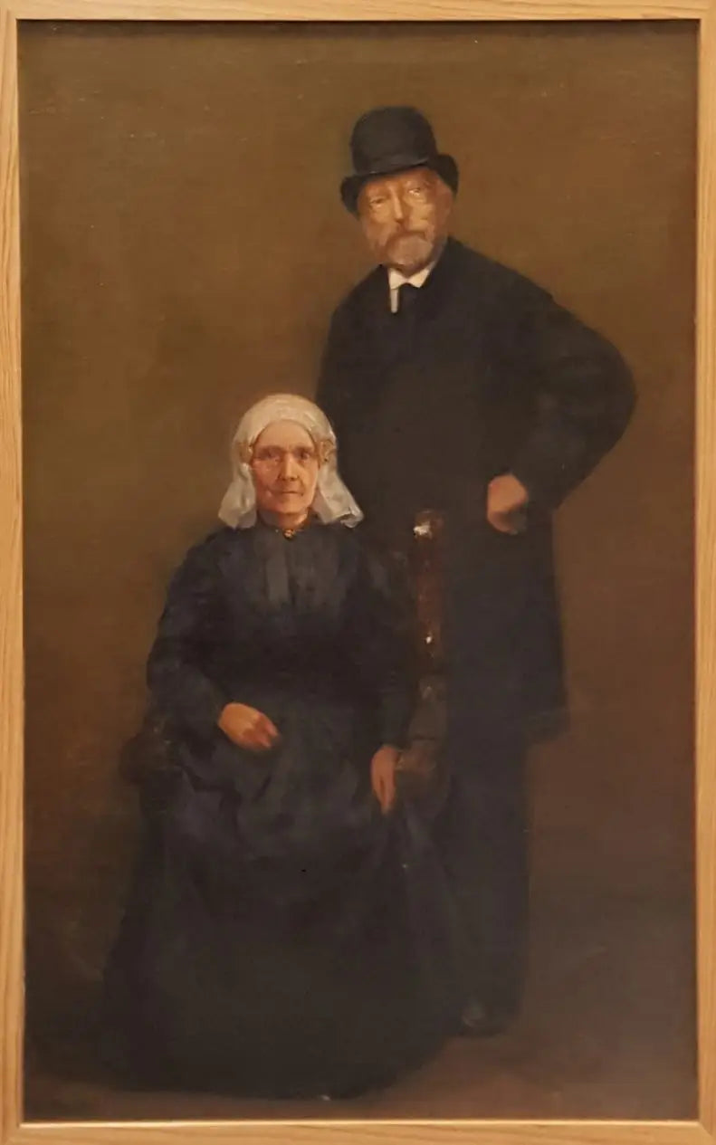 Portrait d'Egbert Kuipers (1828-1892) et de Jantje Wiegersma (1828-...) - Piet Mondrian