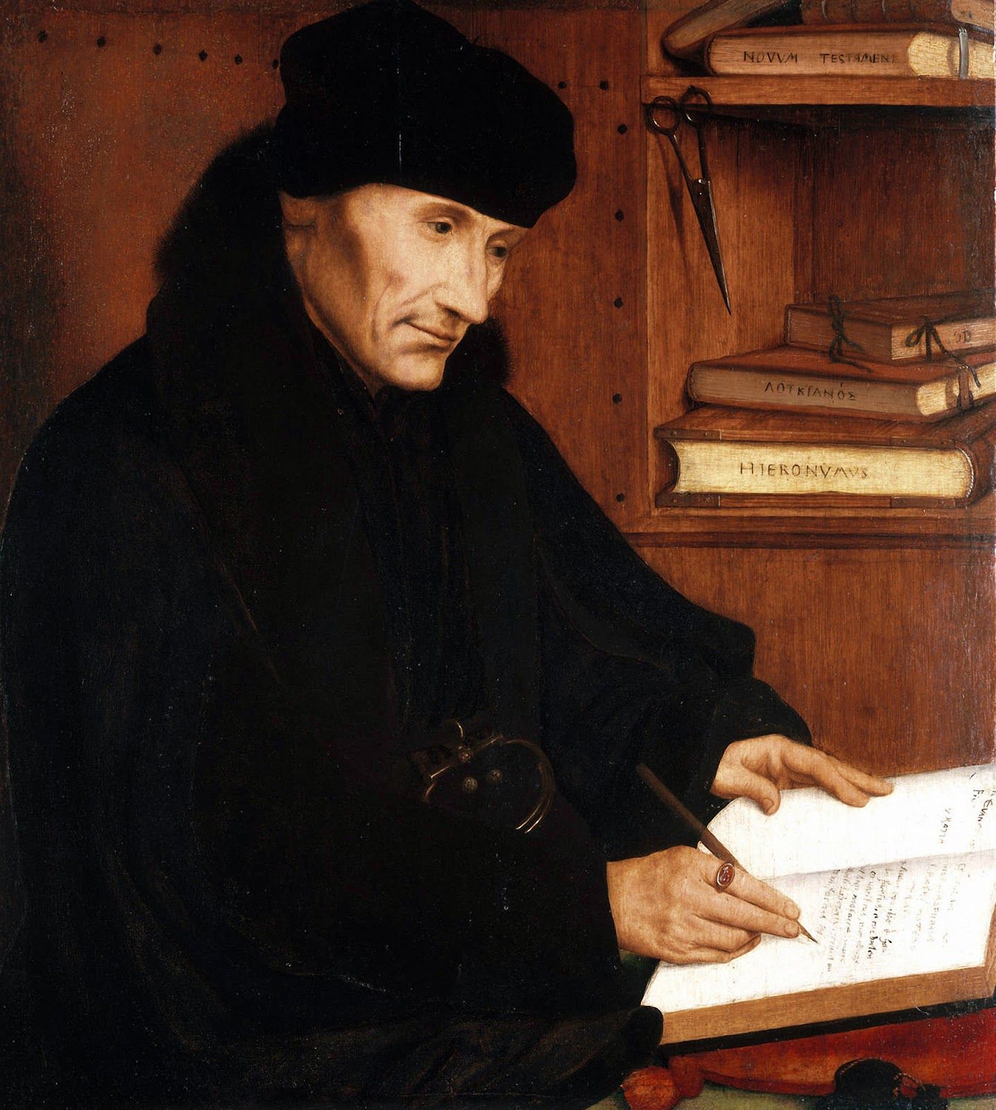 Portrait d'Érasme de Rotterdam (1466–1536) - Quentin Metsys