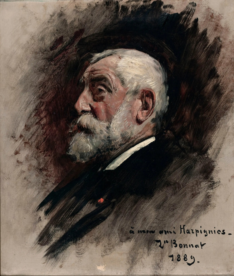 Portrait d'Henri Harpignies - Léon Bonnat