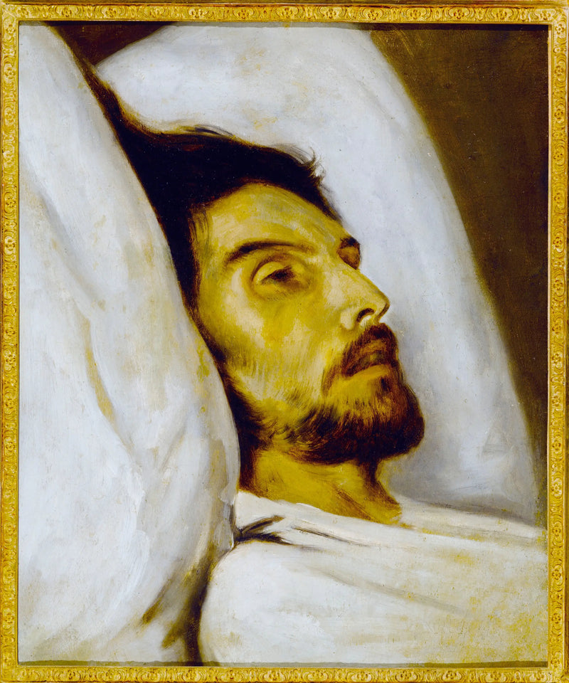 Portrait d'homme sur son lit de mort, autrefois dit Armand Carrel - Paul Delaroche