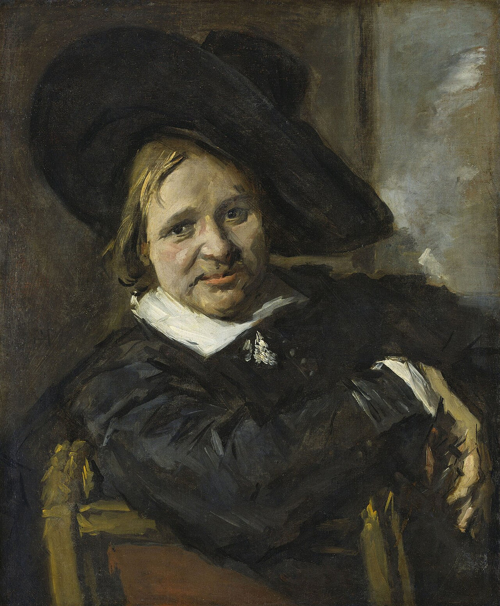 Portrait d'Isaac Massa au chapeau - Frans Hals