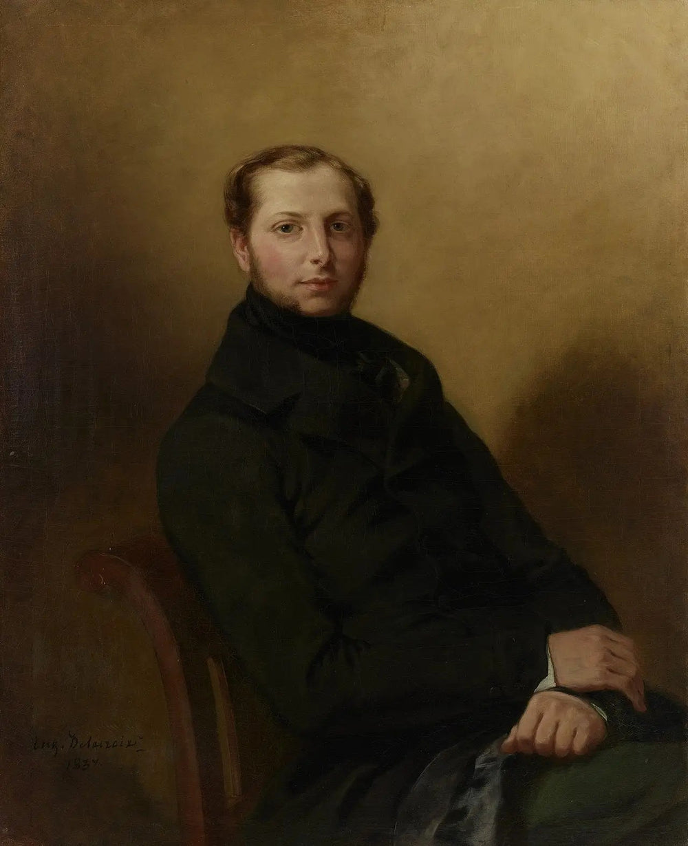 Portrait du comte Charles de Mornay - Eugène Delacroix image 1 reproduction de peinture à l’huile