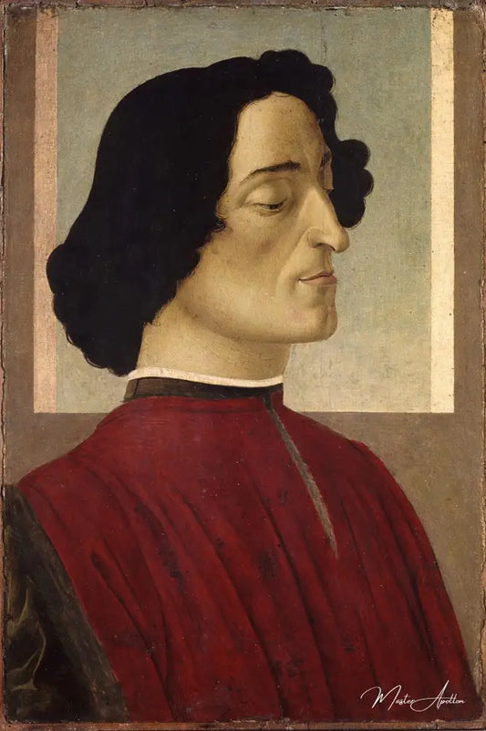 Portrait du Giuliano de Médicis - Sandro Botticelli - Reproductions de tableaux et peintures haut de gamme