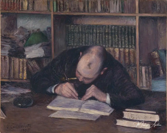 Portrait du libraire E. J. Fontaine - Caillebotte - Reproductions de tableaux et peintures haut de gamme