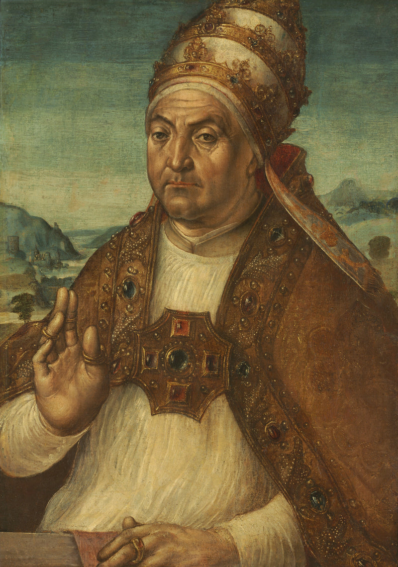 Portrait du pape Sixte IV della Rovere - Pedro Berruguete