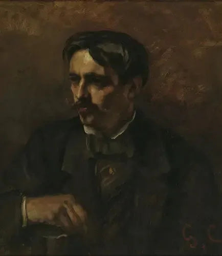 Portrait du peintre Alfred Stevens - Gustave Courbet