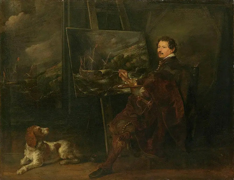 Portrait du peintre Andries van Eertvelt - Antoine van Dyck