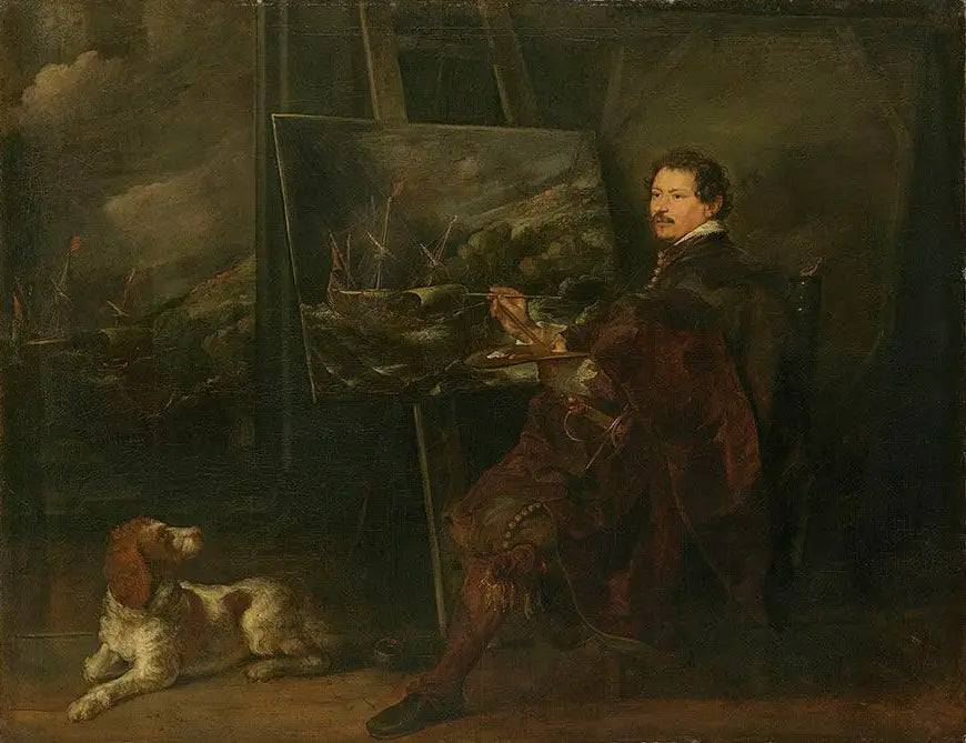 Portrait du peintre Andries van Eertvelt - Antoine van Dyck