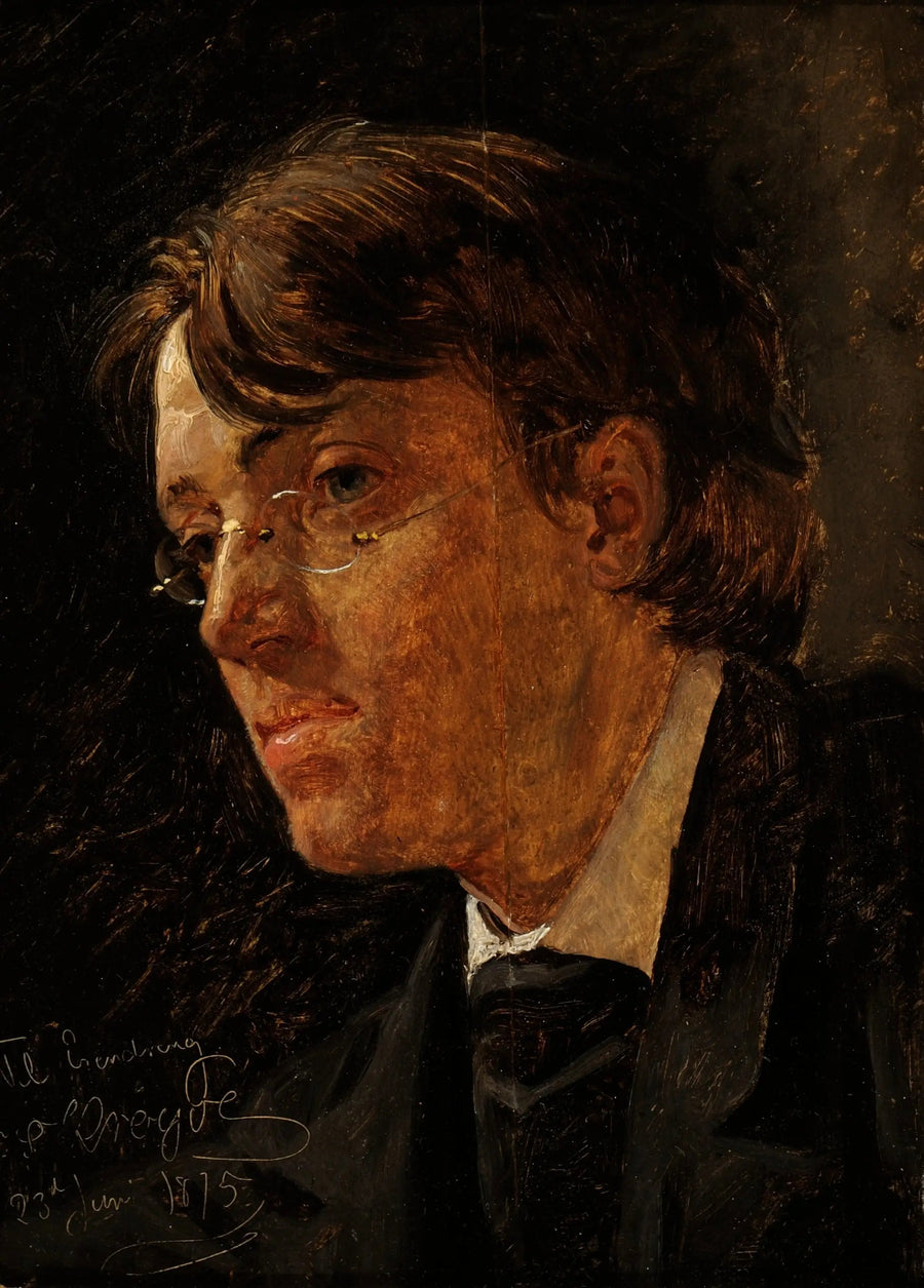 Portrait du peintre norvégien Eilif Peterssen. - Peder Severin Krøyer